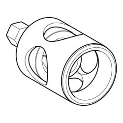 Geberit Mepla Entgrat-und Kalibrieraufsatz Außendurchmesser 63mm... GEBERIT-690927001 4025410740045 (Abb. 1)