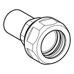 Geberit Mapress Übergang mit Klemmringverschraubung für Wellrohre, Einschubende Außendur... GEBERIT-22432 4024723224327 (Abb. 1)
