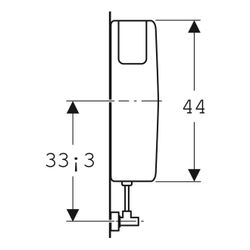 Geberit Aufputz 127 Aufputzspülkasten Spül-Stopp-Spülung, mit verschraubtem Spülkast... GEBERIT-127014111 4025416009443 (Abb. 1)