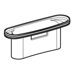 Geberit Tauchrohr für Duschelement, 242370001... GEBERIT-242370001 4025416070818 (Abb. 1)