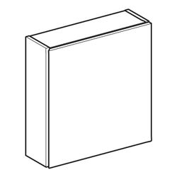 Geberit Hängeschrank quadratisch, mit einer Tür 45x46,7cm, Lava lackiert matt/Glas g... GEBERIT-502319JK2 4025410126832 (Abb. 1)