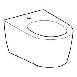 Geberit ONE Wandbidet geschlossene Form, Tiefe 54cm, Überlauf verdeckt, Weiß/KeraTec... GEBERIT-500690011 4025410715166 (Abb. 1)