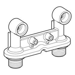 Geberit Wasseranschluss für UP-Funktionsbox, für Piave, Brenta Waschtischarmaturen... GEBERIT-244471001 4025410740311 (Abb. 1)
