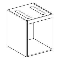 Geberit Korpus für VariForm Unterschrank für Aufsatzwaschtisch, 3 Schubladen, B 45cm... GEBERIT-501199001 4025410746801 (Abb. 1)