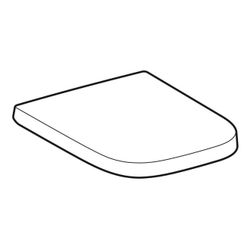 Geberit Renova Plan WC-Sitz eckiges Design, Befestigung von oben mit Absenkautomatik... GEBERIT-572145000 4022009294422 (Abb. 1)