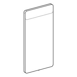 Geberit Option Square Lichtspiegel Beleuchtung oben, Breite 40cm, Höhe 80cm, Alumini... GEBERIT-819240000 4022009327960 (Abb. 1)