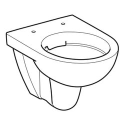 Geberit Renova Compact Wand-WC Tiefspüler, verkürzte Ausladung, Rimfree, Tiefe 48cm,... GEBERIT-502297018 4025410642523 (Abb. 1)