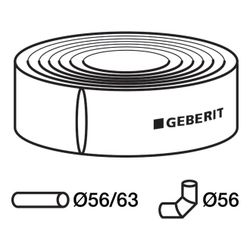 Geberit Dämmschlauch aus PE d 56/63mm, di 74mm... GEBERIT-305921001 4025416705901 (Abb. 1)