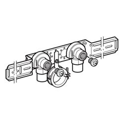 Geberit Anschlusswinkel 90 Grad mit Außengewinde MF 1/2" vorm. 2x Ablaufrohrs. RMF 1... GEBERIT-632871002 4025410760227 (Abb. 1)