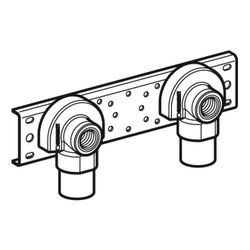 Geberit Anschlusswinkel 90 Grad mit Außengewinde MF 1/2", vormontiert, zweifach AD 1... GEBERIT-632863002 4025410760111 (Abb. 1)