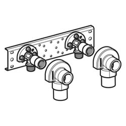 Geberit Anschlusswinkel 90 Grad mit Außengewinde MF 1/2", vormontiert, zweifach AD 1... GEBERIT-632863002 4025410760111 (Abb. 1)