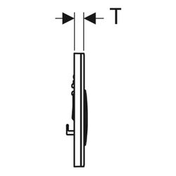 Geberit Sigma 50 (ex Sigma 21) Drückerplatte, 2-Mengen-Spülung, Round, Nussbaum amer... GEBERIT-115650JX1 4025410748805 (Abb. 1)