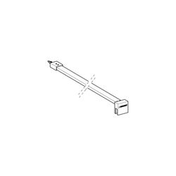 Geberit Stabilisierungsstange Wandmontage für Walk-in-Duschwand... GEBERIT-154283001 4025410771513 (Abb. 1)