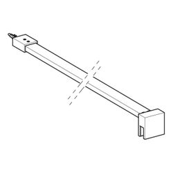 Geberit Stabilisierungsstange Wandmontage für Walk-in-Duschwand... GEBERIT-154283001 4025410771513 (Abb. 1)