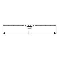 Geberit CleanLine80 Duschrinne Länge 30-110cm, Champagne poliert/gebürstet, Easy to ... GEBERIT-154442391 4064746039065 (Abb. 1)