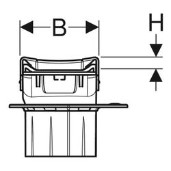 Geberit CleanLine80 Duschrinne Länge 30-110cm, Schwarzchrom gebürstet... GEBERIT-154442QC1 4064746039089 (Abb. 1)