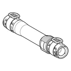 Geberit Langkupplung FlowFit, DN 12, 16mm, Siliziumbronze, Bronze, 620020001... GEBERIT-620020001 4025416606093 (Abb. 1)