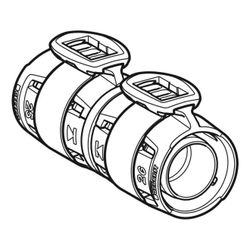 Geberit FlowFit Übergang auf Fremdsystem d 20mm, 2,8–2,9mm... GEBERIT-620712001 4025410072412 (Abb. 1)