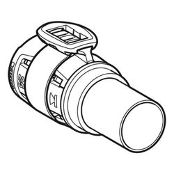 Geberit FlowFit Übergang auf Kupferrohr-Klemmringverschraubung, d 25mm, d1 22mm... GEBERIT-620722001 4025416629993 (Abb. 1)