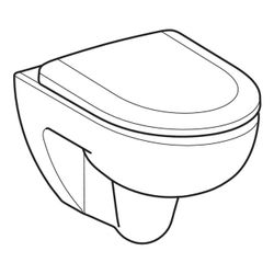 Geberit Renova Set Wand-WC Tiefspüler Rimfree, WC-Sitz T 54cm, Absenkautomatik Quick... GEBERIT-500801001 4025410717818 (Abb. 1)