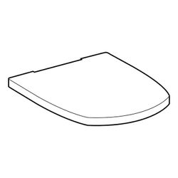 Geberit Vitelle WC-Sitz ohne Absenkautomatik, Befestigung von oben, Weiß/glänzend... GEBERIT-573620000 4022009161847 (Abb. 1)