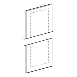 Geberit Tür mit Spiegel ohne Griff, Nussbaum, zu Smyle Square, Breite 36cm... GEBERIT-244411001 4025410735171 (Abb. 1)