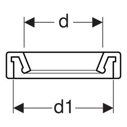 Geberit Manschette Außendurchmesser 80-100mm... GEBERIT-152424001 4025416018766 (Abb. 1)
