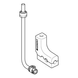 Geberit FlowFit Metallrohr-Anschlussbogen 90 Grad mit Anschlussverschraubung für Eur... GEBERIT-619411221 4025416601104 (Abb. 1)