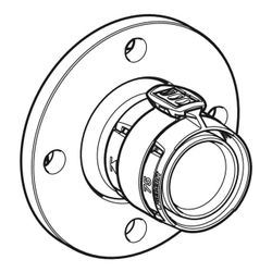 Geberit FlowFit Flansch PN6, mit Presseinheit bleifreie Siliziumbronze, d 75mm, DN 6... GEBERIT-619616001 4025416228776 (Abb. 1)