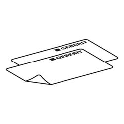 Geberit Set Aufkleber für Geberit FlowFit Pressbacke Typ 1, 2 Stück... GEBERIT-969985001 4025410627902 (Abb. 1)