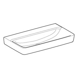 Geberit Renova Plan Waschtisch, Breite 85cm, Tiefe 48cm, ohne Hahnloch, ohne Überlau... GEBERIT-501701008 4025410868411 (Abb. 1)