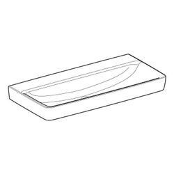 Geberit Renova Plan Waschtisch, Breite 100cm, Tiefe 48cm, ohne Hahnloch, ohne Überla... GEBERIT-501709001 4025410868541 (Abb. 1)