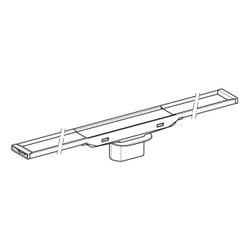 Geberit CleanLine 20 Duschrinne, Länge 30-160cm, Edelstahl elektropoliert, Edelstahl... GEBERIT-154453KS1 4025410637376 (Abb. 1)