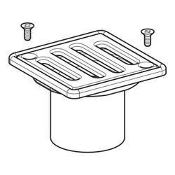 Geberit Rost verschraubbar 8x8cm, mit Rostträger... GEBERIT-154310001 4025416364443 (Abb. 1)