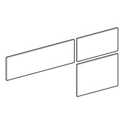 Geberit Set Schubladenfronten für VariForm Unterschrank, Aufsatzwaschtisch, 3 Schubl... GEBERIT-244698001 4025410873958 (Abb. 1)