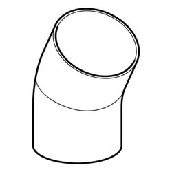 Geberit PE Segmentbogen 30 Grad, Außendurchmesser 200mm... GEBERIT-370030161 4025416035466 (Abb. 1)