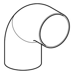 Geberit PE Segmentbogen 90 Grad, Außendurchmesser 200mm... GEBERIT-370055161 4025416035480 (Abb. 1)