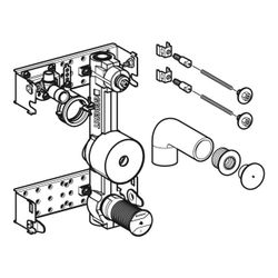 Geberit GIS Set Waschtisch für Standarmatur, einer Wasserzählerstrecke mit Unterputz... GEBERIT-461172001 4025410907042 (Abb. 1)