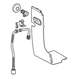 Geberit Wasseranschlussset konventionell, für Geberit AquaClean Mera, Alpinweiß... GEBERIT-147033111 4025416440123 (Abb. 1)