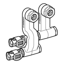 Geberit FlowFit Set Anschluss-Endstücke für Vor-/Rücklauf, mit Anschlussverschraubun... GEBERIT-619450221 4025416602002 (Abb. 1)