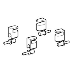 Geberit Set Regalbolzen für Glaseinlegeboden, 4 Stück... GEBERIT-244805001 4025410882479 (Abb. 1)