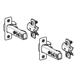 Geberit Set Scharniere mit Dämpfungsmechanismus für Tür, mit Grundplatte... GEBERIT-244806001 4025410882486 (Abb. 1)