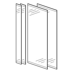 Geberit Set Türen für Geberit ONE Spiegelschrank, Breite 75cm... GEBERIT-244566001 4025410769053 (Abb. 1)