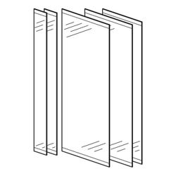 Geberit Set Türen für Geberit ONE Spiegelschrank, Breite 105cm... GEBERIT-244568001 4025410769114 (Abb. 1)
