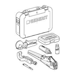 Geberit FlowFit Handpresswerkzeug im Koffer Außendurchmesser 16/20/25/32/40mm... GEBERIT-691031001 4025410727787 (Abb. 1)