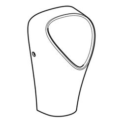 Geberit Narva Urinal wasserlos, Abgang nach hinten oder unten... GEBERIT-501657008 4025410950888 (Abb. 1)