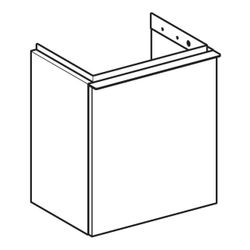 Geberit iCon Unterschrank für Handwaschbecken, 1 Tür 38x41,5cm, Tür rechts, Lava lac... GEBERIT-502300JK1 4025410942180 (Abb. 1)