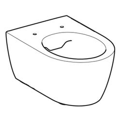 Geberit iCon Wand-WC Tiefspüler, geschlossene Form, Rimfree Tiefe 53cm, Weiß... GEBERIT-501661001 4025410870186 (Abb. 1)