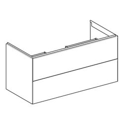 Geberit ONE Unterschrank für Waschtisch, 2 Schubladen, Waschtisch 105cm, H 50,4cm T ... GEBERIT-505264006 4025410936035 (Abb. 1)
