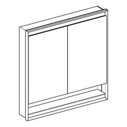 Geberit ONE Spiegelschrank mit Nische und ComfortLight, 2 Türen, UP-Montage, H 90cm ... GEBERIT-505825007 4025410077417 (Abb. 1)